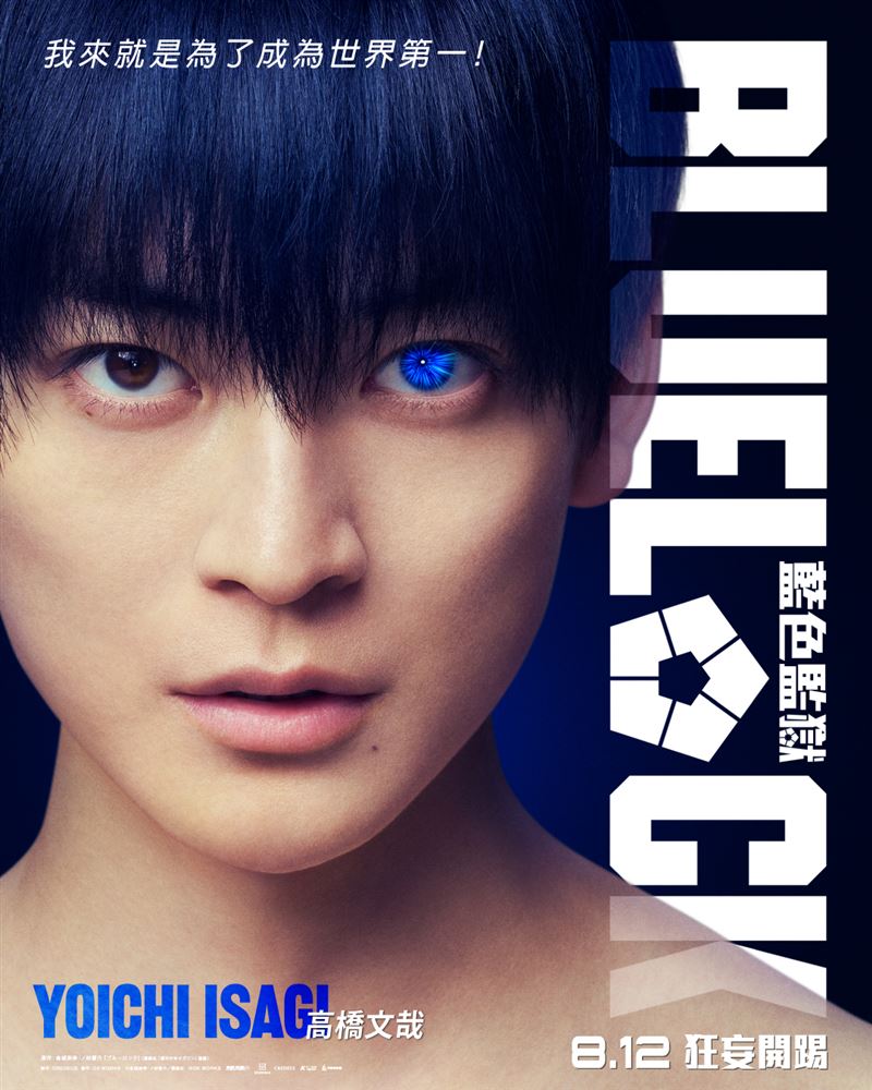高橋文哉在《藍色監獄》片中飾演潔世一。（圖／甲上娛樂提供）