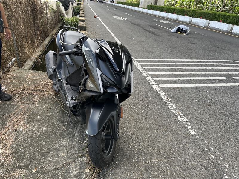 肇事機車。(圖/翻攝畫面)