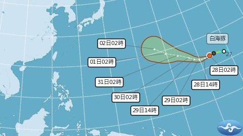 白海豚增強挑戰風王！「三颱並存」現況曝