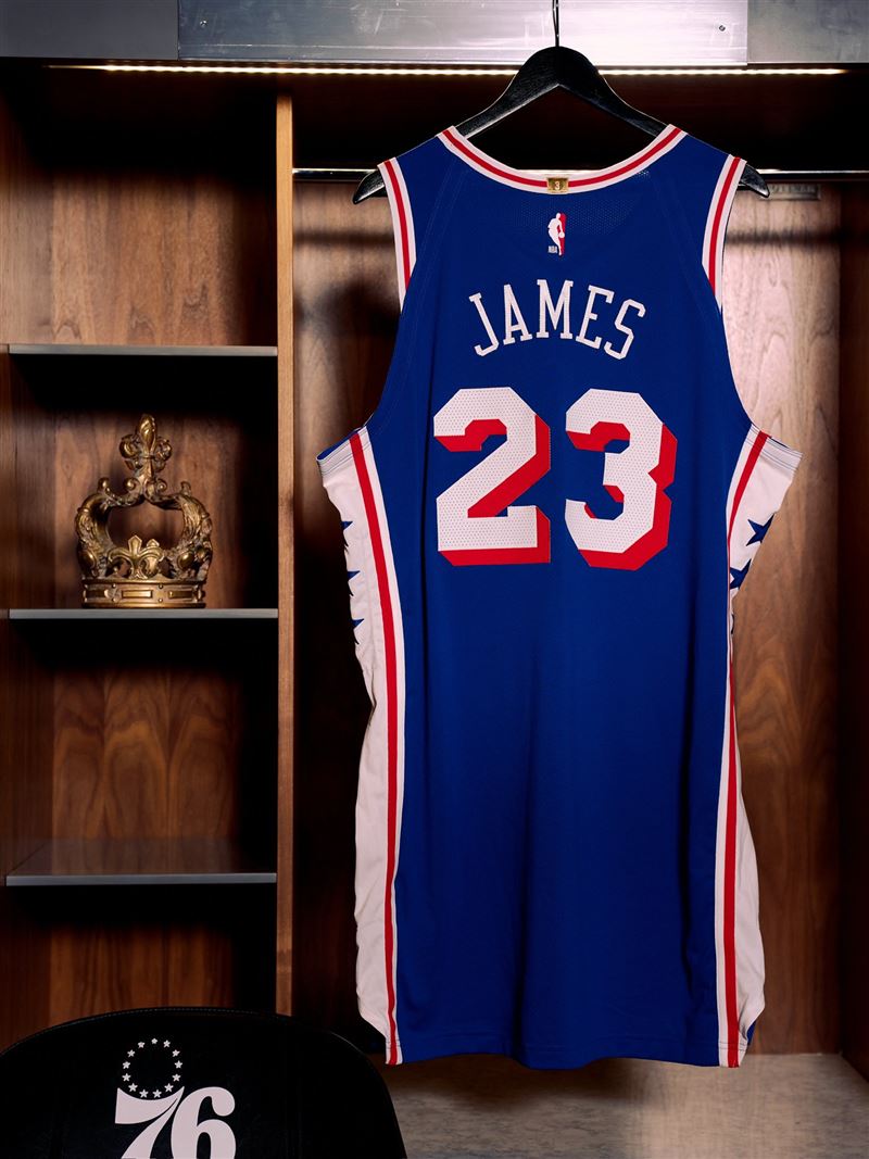 美國職籃NBA費城76人簽下聯盟歷史得分王詹姆斯(LeBron James)。(圖/翻攝自X平台 @sixers)