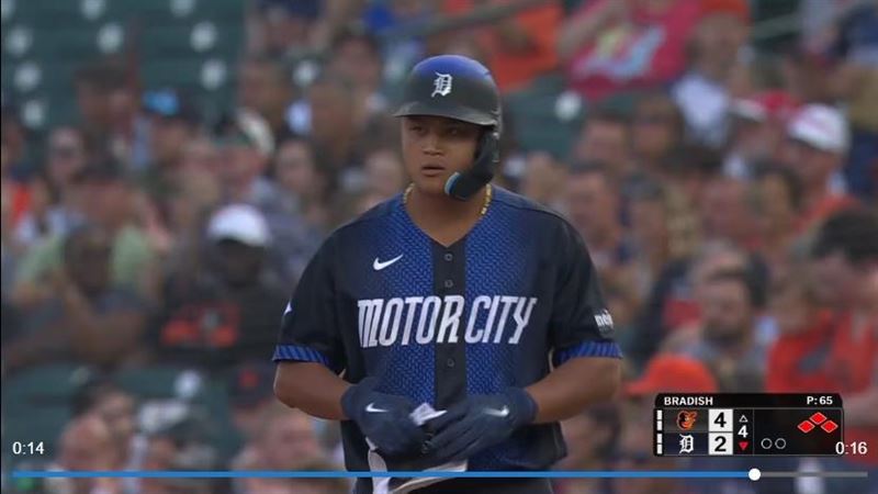 李灝宇滿壘敲安，連2打席都打回打點。（圖／翻攝自MLB官網）
