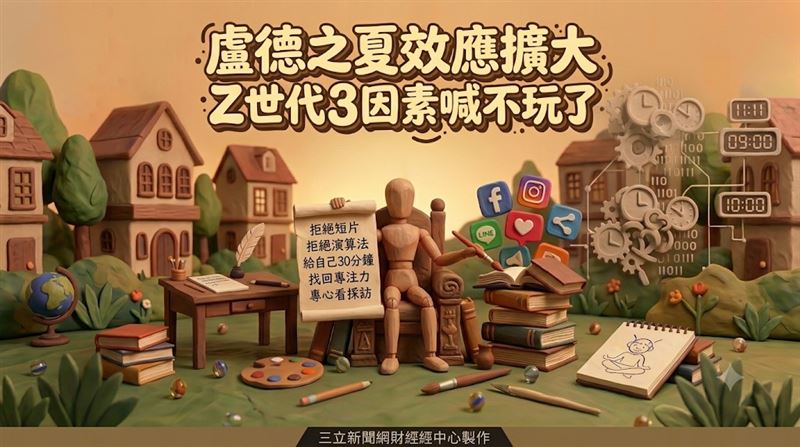 紐約7月初舉辦名為「Summer of Ludd」的活動，參與者被要求放下手機、停止拍攝，活動雖刻意降低社群曝光，卻意外透過TikTok擴散，引發熱烈討論。（圖／AI製圖）