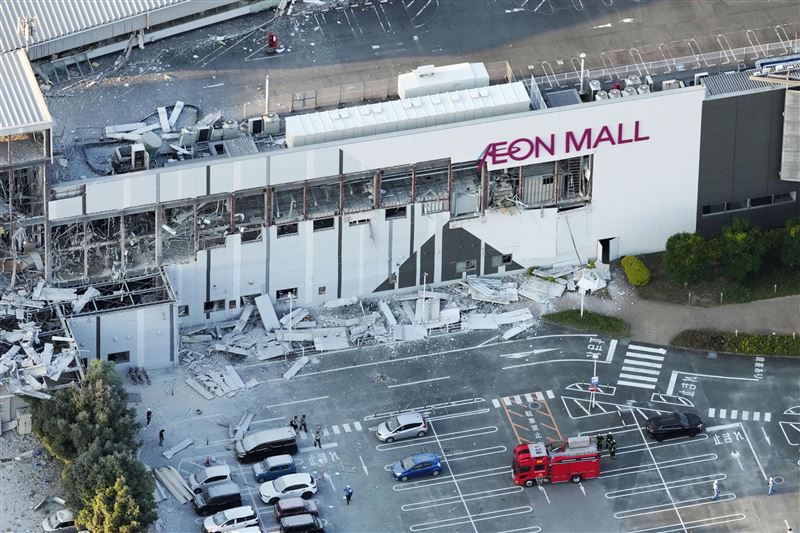 熊本AEON爆炸。(圖/路透社/達志影像)