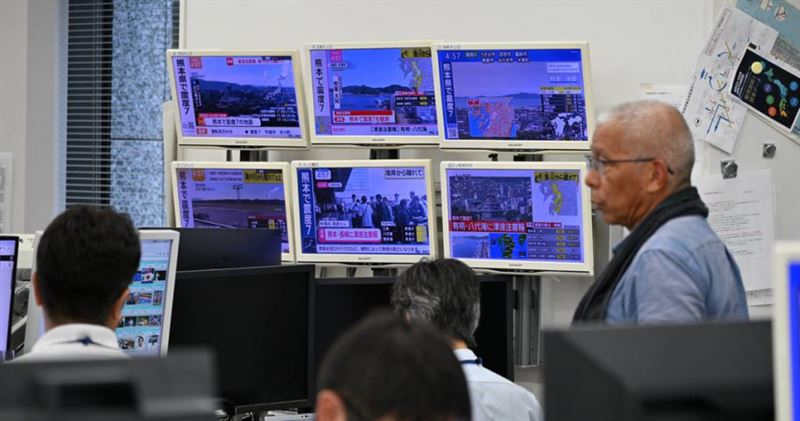 日本熊本縣28日下午發生芮氏規模7.1強震。（圖／達志／美聯社）