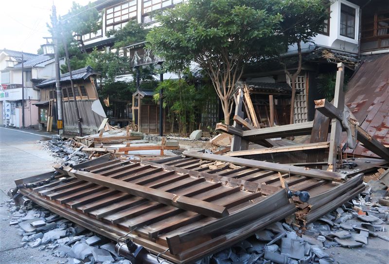 熊本地震災情持續擴大。（圖／美聯社／達志影像）