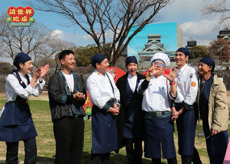 台灣實境節目《請世界吃桌》今年3月才前往熊本城外辦桌。（圖／翻攝自臉書）