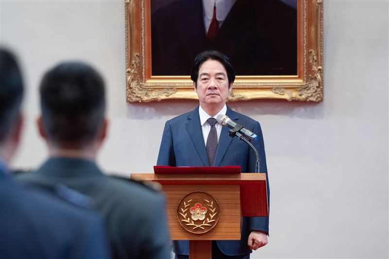 總統賴清德主持「中華民國115年8月份將官晉任授階典禮」（圖／總統府提供）
