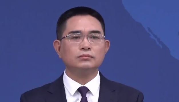 中國國台辦發言人陳斌華主持例行記者會（圖／翻攝畫面）
