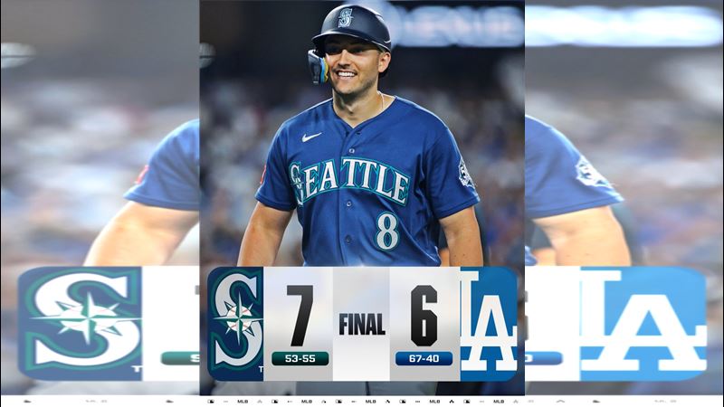道奇6：7遭水手逆轉。（圖／翻攝自X平台 @MLB）