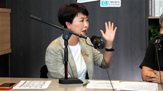 民進黨台南市長參選人陳亭妃今（29）日接受CNEWS匯流新聞網政論節目《中午來開匯》專訪。（圖／匯流新聞網政論節目《中午來開匯》）