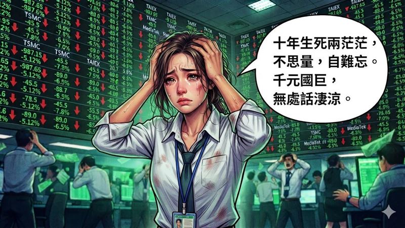 台股大跌自嘲金句爆紅!連古詩也被瘋改