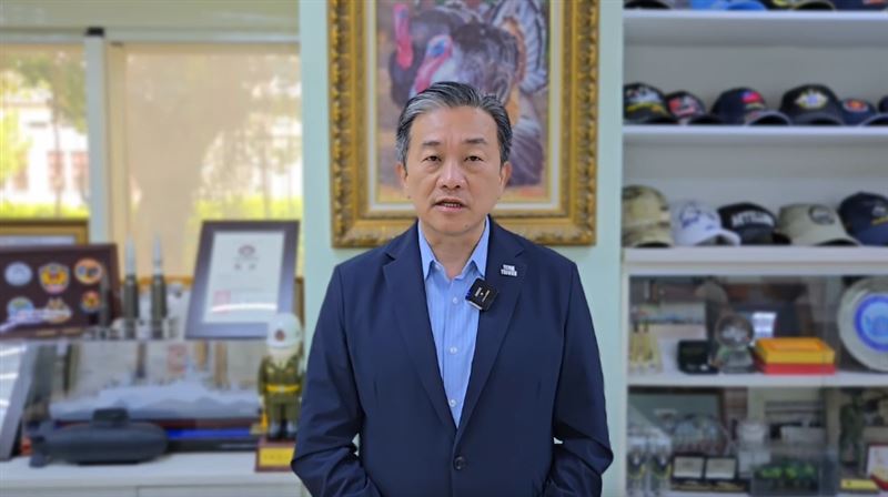 王定宇解析台灣與民主同盟的合作。(圖/王定宇辦公室提供)