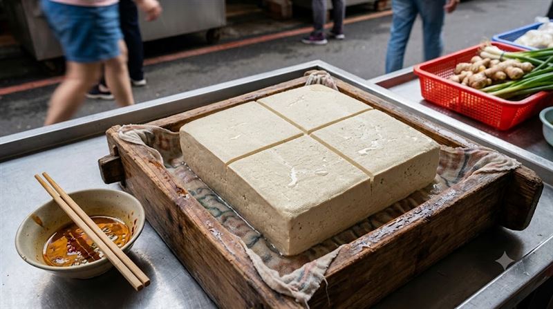 老辜透露,自己每天吃中餐,幾乎都會選一塊傳統豆腐,因豆腐有很好的蛋白質。(示意圖/AI製圖)