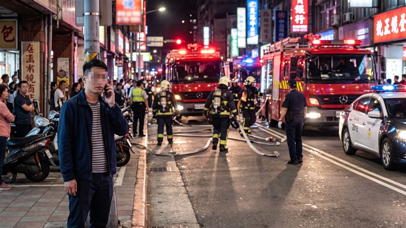 男子謊稱某處發生火警,害警消疲於奔命,被依社會秩序維護法,故意向該公務員謊報災害,處4000元罰鍰,可抗告。(示意圖/AI生成圖)