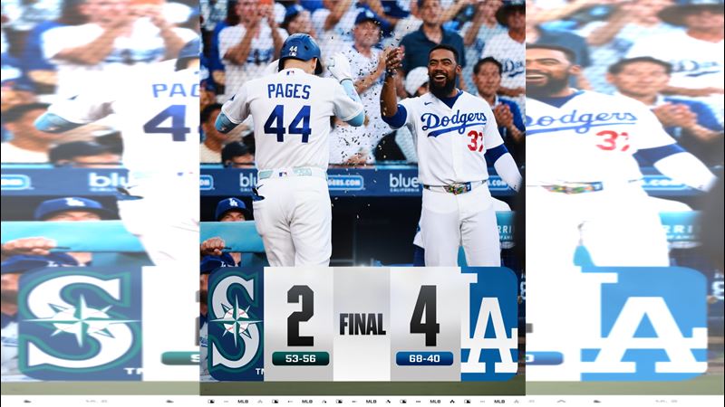 道奇4：2擊敗水手。（圖／翻攝自X平台 @MLB）