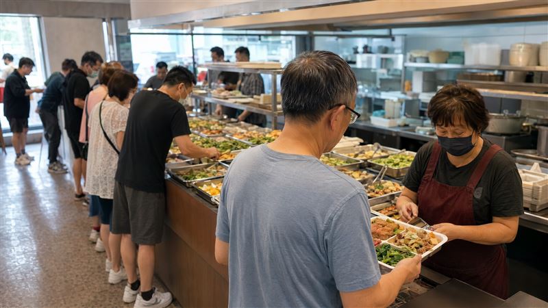 自助餐便當計價方式常惹出爭議。（示意圖／AI生成）