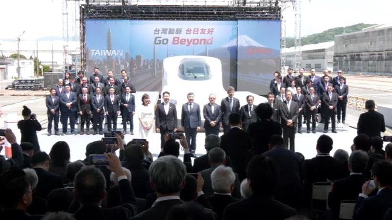 高鐵新購入新世代列車「N700ST」正式交車,並且在日本山口縣舉行出廠典禮