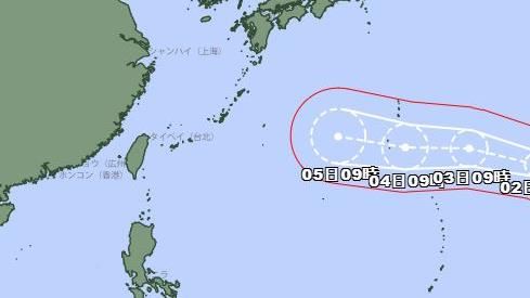 白海豚日氣象廳最新預測　恐影響九州