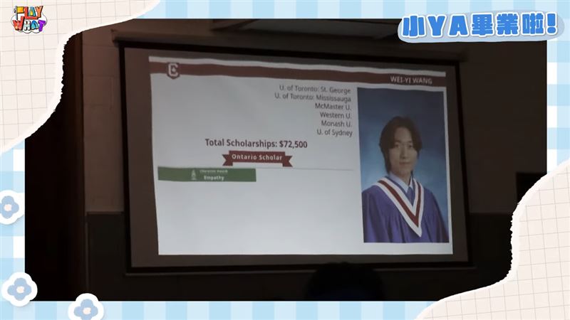 王仁甫與季芹兒子高中畢業。（圖／翻攝自芹仁PlayWhat YouTube）