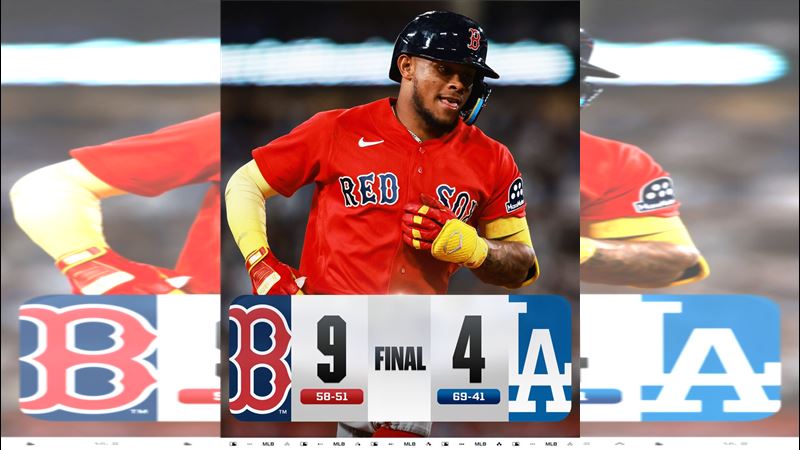 道奇以4:9不敵紅襪。(圖/翻攝自X平台 @MLB)