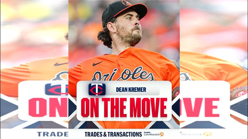 明尼蘇達雙城向巴爾的摩金鶯換回克雷默(Dean Kremer)。(圖/翻攝自X平台 @MLB)