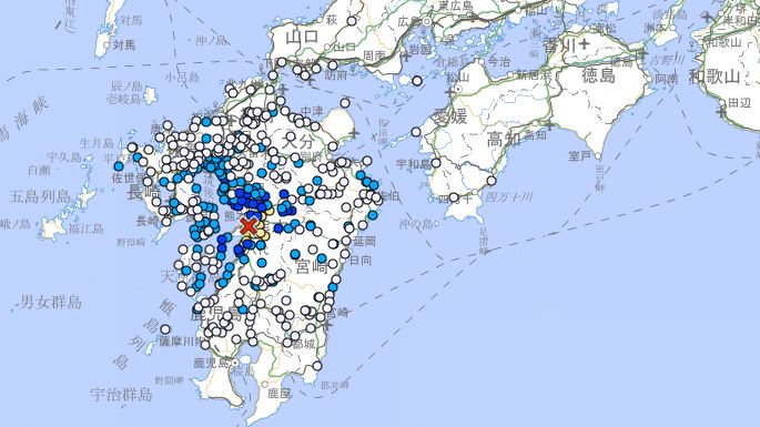 新／熊本又極淺地震！規模4.7最大震度5弱
