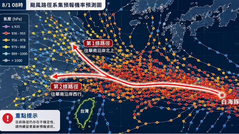 白海豚路徑2劇本 估這天登陸影響十分巨大