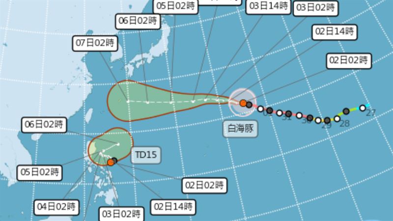 強颱白海豚路徑變了！鄭明典揭關鍵原因