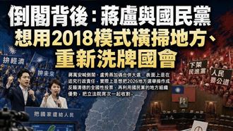 蔣盧想把2026選舉　變反賴清德全國性投票