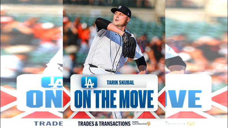 老虎把史庫柏(Tarik Skubal)交易給道奇。(圖/翻攝自X平台 @MLB)