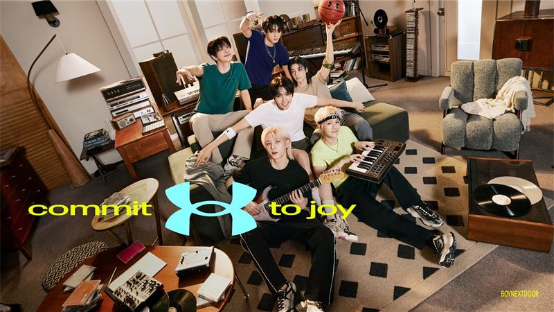 UNDER ARMOUR正式宣布K-POP新世代大勢男團BOYNEXTDOOR成為最新全球品牌代言人。(圖/品牌業者提供)