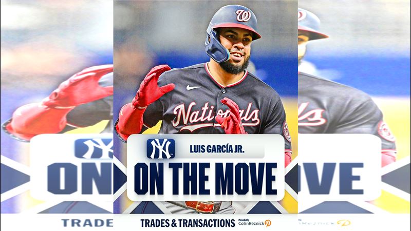 國民把一壘手賈西亞(Luis Garcia Jr.)送往洋基。(圖/翻攝自X平台 @MLB)