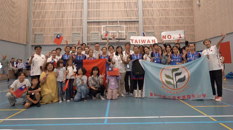 台中東興小女籃芬蘭國際賽奪冠　5戰全勝