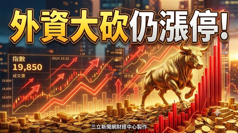 【盤前】外資砍這檔2萬張　它照漲停鎖死