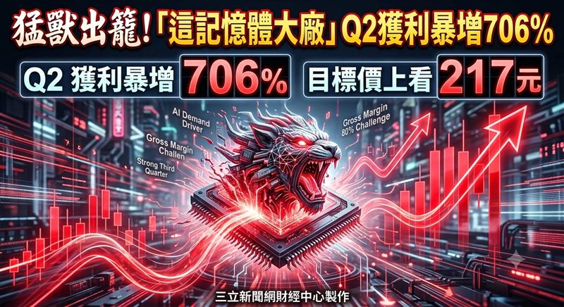在AI需求強勁帶動下,NAND Flash與NOR Flash報價可望於第三季持續走揚,多家投顧法人紛紛看好記憶體廠旺宏(2337)接下來的營運表現。其中,國票投顧維持「強力買進」評等,並預估旺宏今、明兩年每股盈餘可望分別達21.42元與56.71元;凱基投顧則給出217元的目標價。(圖/資料照) (圖/三立新聞網財經中心蕭榕AI製圖)
