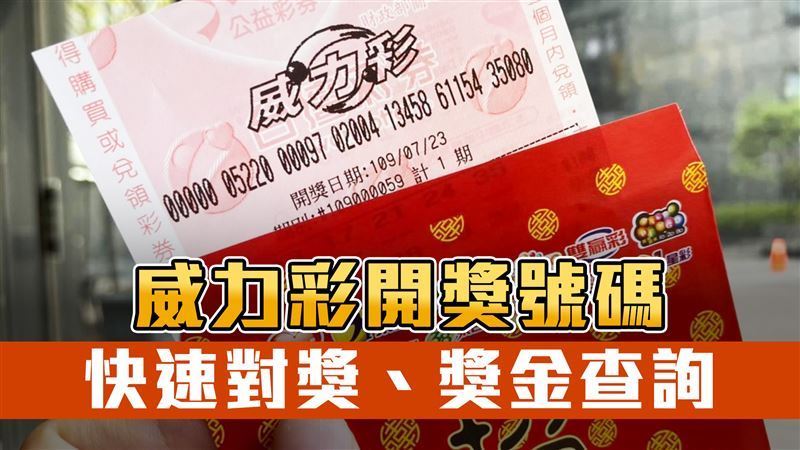 快訊／威力彩頭獎2億　8／03開獎號碼