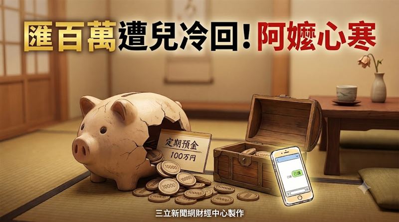 匯100萬給孫子 阿嬤等嘸感謝電話