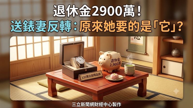 退休金買錶討妻歡心 她一句話神反轉