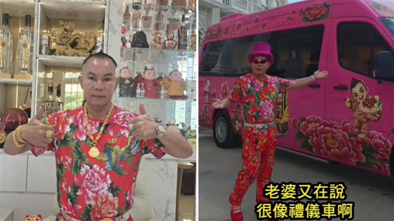 吊車大王分享64歲生日禮物,一輛大豪華座車。(圖/翻攝自胡漢龑Threads)