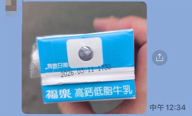 中市府出包!竟給清潔隊「過期保久乳」,盧秀燕認了急致歉。(圖/台中市議員陳淑華提供)