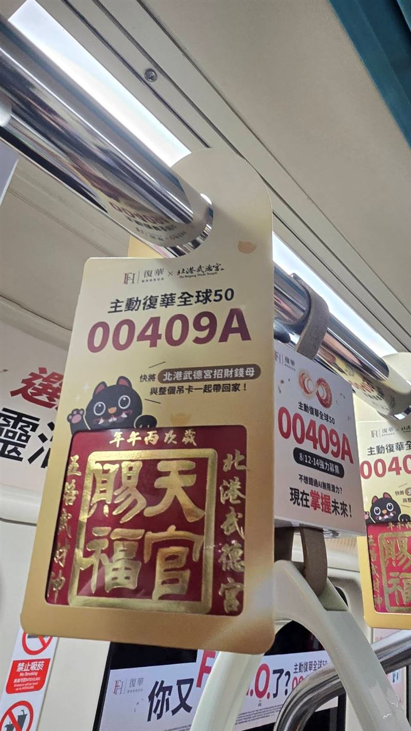 板南線限量「錢母吊環廣告」驚艷通勤族