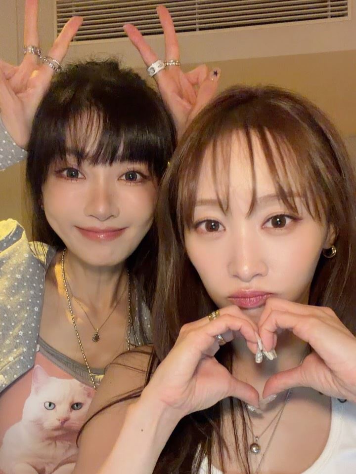 謝金燕(左)和KARA成員Nicole兩人是好友。(圖/翻攝自IG @jeanniehsieh___bbb)