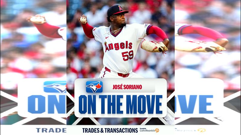 天使把右投索利亞諾(José Soriano)送往藍鳥。(圖/翻攝自X平台 @MLB)