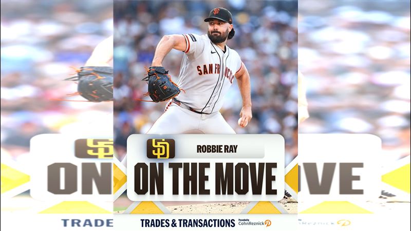 巨人將左投雷恩(Robbie Ray)送往教士。(圖/翻攝自X平台 @MLB)