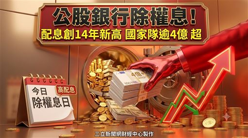 今除權息！這檔銀行股獲國家隊4億買超