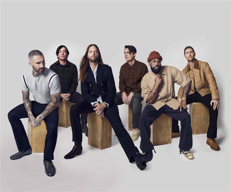 魔力紅Maroon 5宣布2027將重返高雄世運開唱。(圖/Live Nation Taiwan提供)