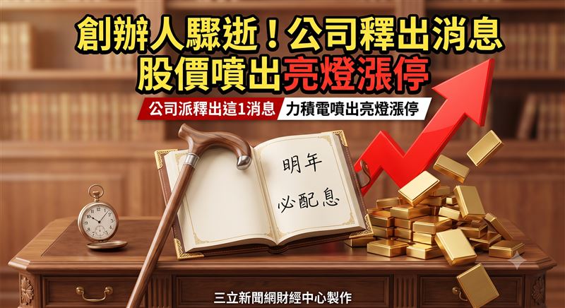 晶圓代工廠力積電（6770）昨日宣布將於下午3時召開記者會，由代理董事長謝再居、總經理朱憲國親自說明公司營運方針及後續布局，隔天力積電股價強勢攻上漲停，上漲5.4元、漲幅9.87%，暫報60.1元，並帶動記憶體族群同步走揚，成為今日盤面焦點。（圖／AI製圖）