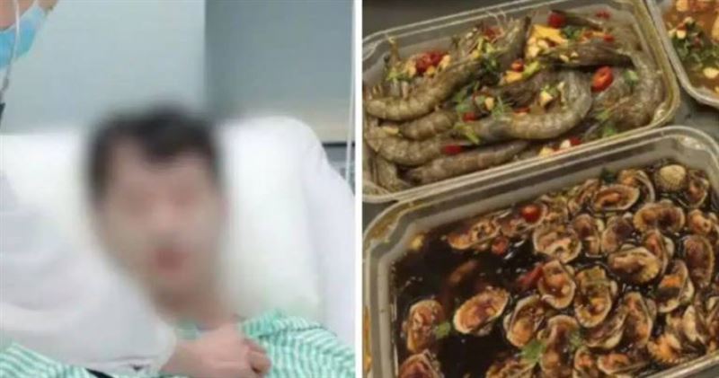上海男子赴泰食用生醃海鮮後感染痢疾阿米巴原蟲,住院超過一個月才脫離險境。(圖/翻攝自Thaiger)