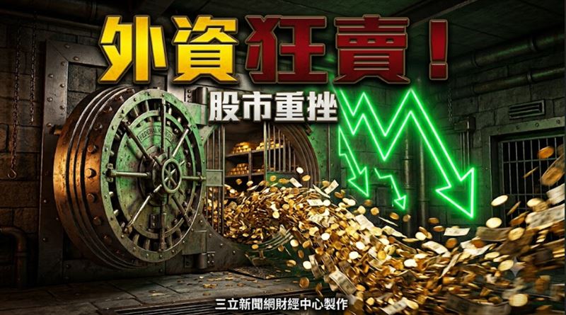 上週外資在集中市場賣超824.55億元，賣超旺宏3.77萬張最多，另買超長榮航13.70萬張最多。（圖／三立新聞網財經中心蕭榕AI製圖）