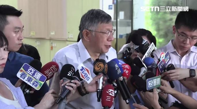 被問及竹北市長選情，柯文哲表示，他目前的角色就是盡力去輔選（圖／翻攝畫面）